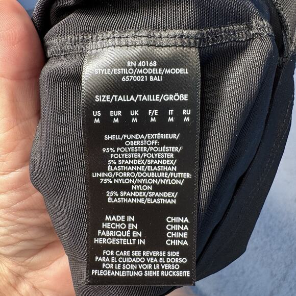 BODY MIRACLESUIT FLORAL SLIMMING SIDE RUCHED DRESS WOMENS M - Picture 4 of 5